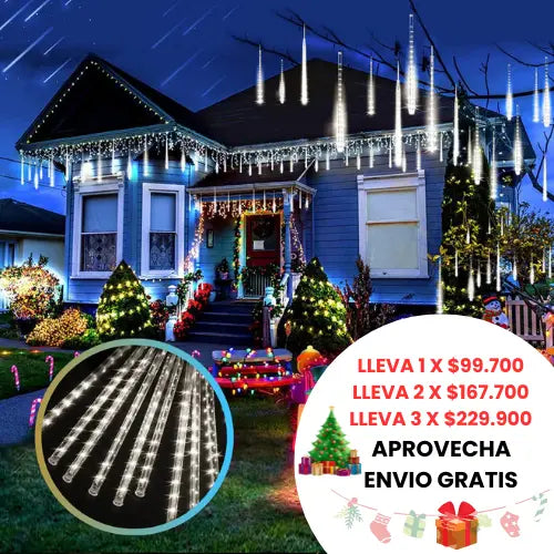 LUCES LLUVIA DE METEORITOS NAVIDEÑOS